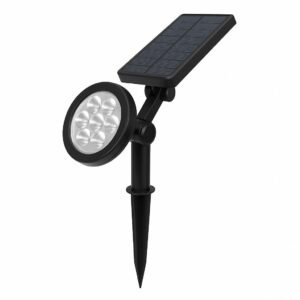 Foco Solar LED para Jardín con Estaca y Panel Ajustable